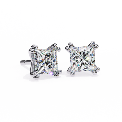 Blush Round Lab Grown Diamond Studs