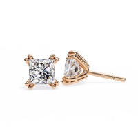 Blush Round Lab Grown Diamond Studs - Ophiratbf
