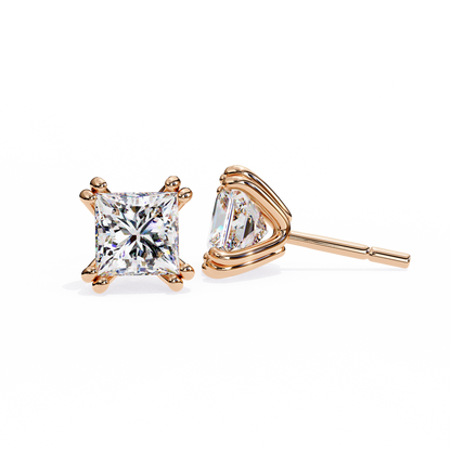 Blush Round Lab Grown Diamond Studs