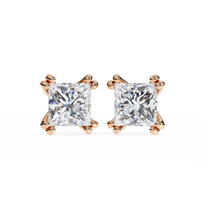 Blush Round Lab Grown Diamond Studs