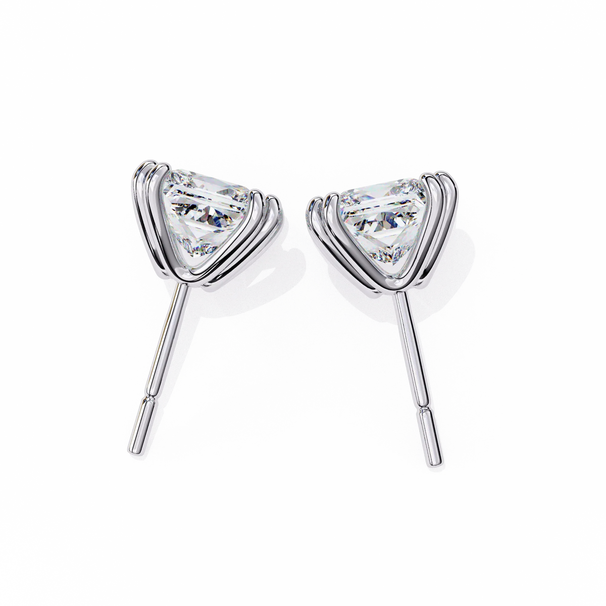 Blush Round Lab Grown Diamond Studs - Ophiratbf