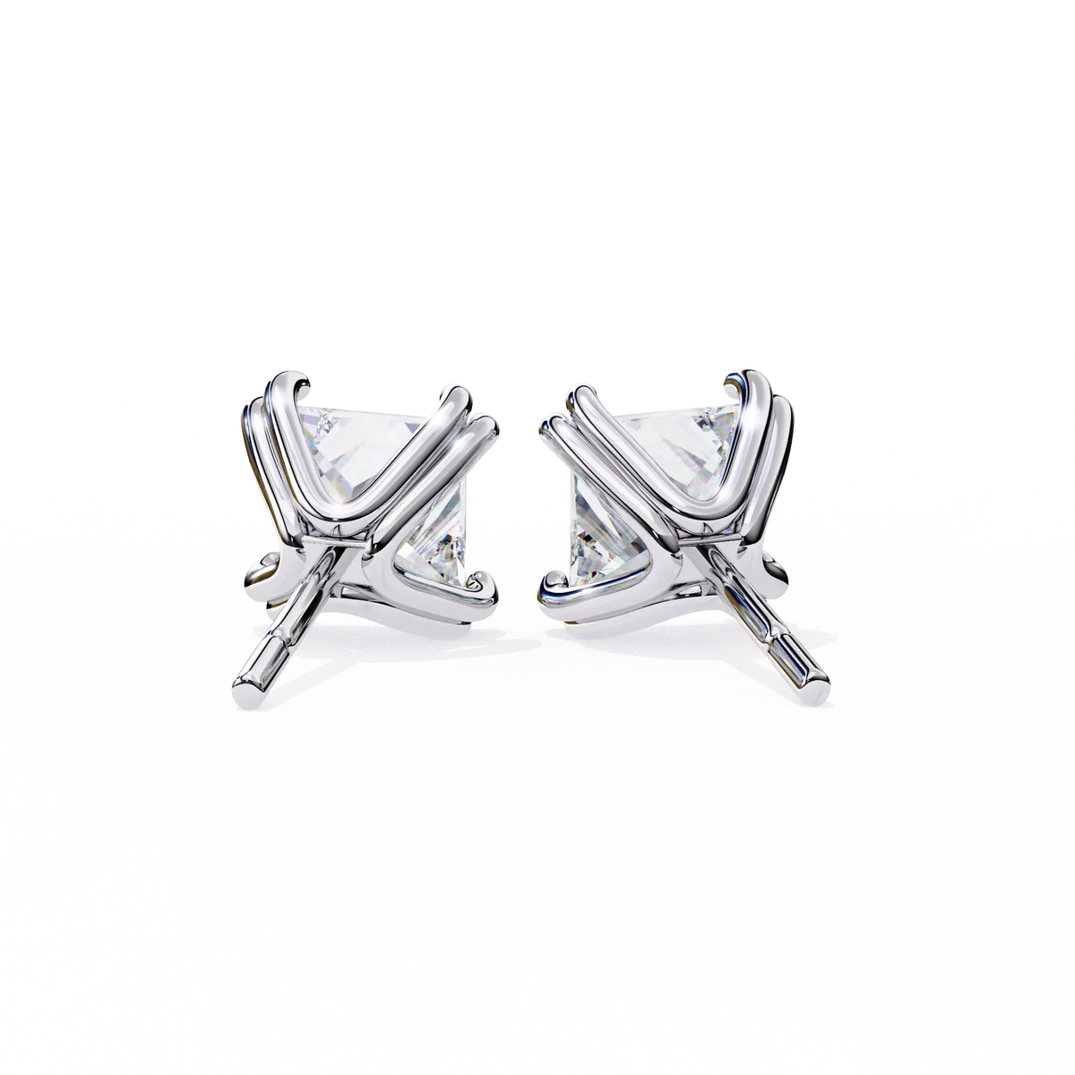 Blush Round Lab Grown Diamond Studs - Ophiratbf