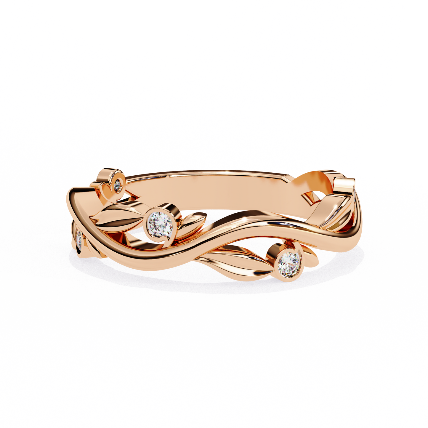 whispering willow lab grown diamond ring