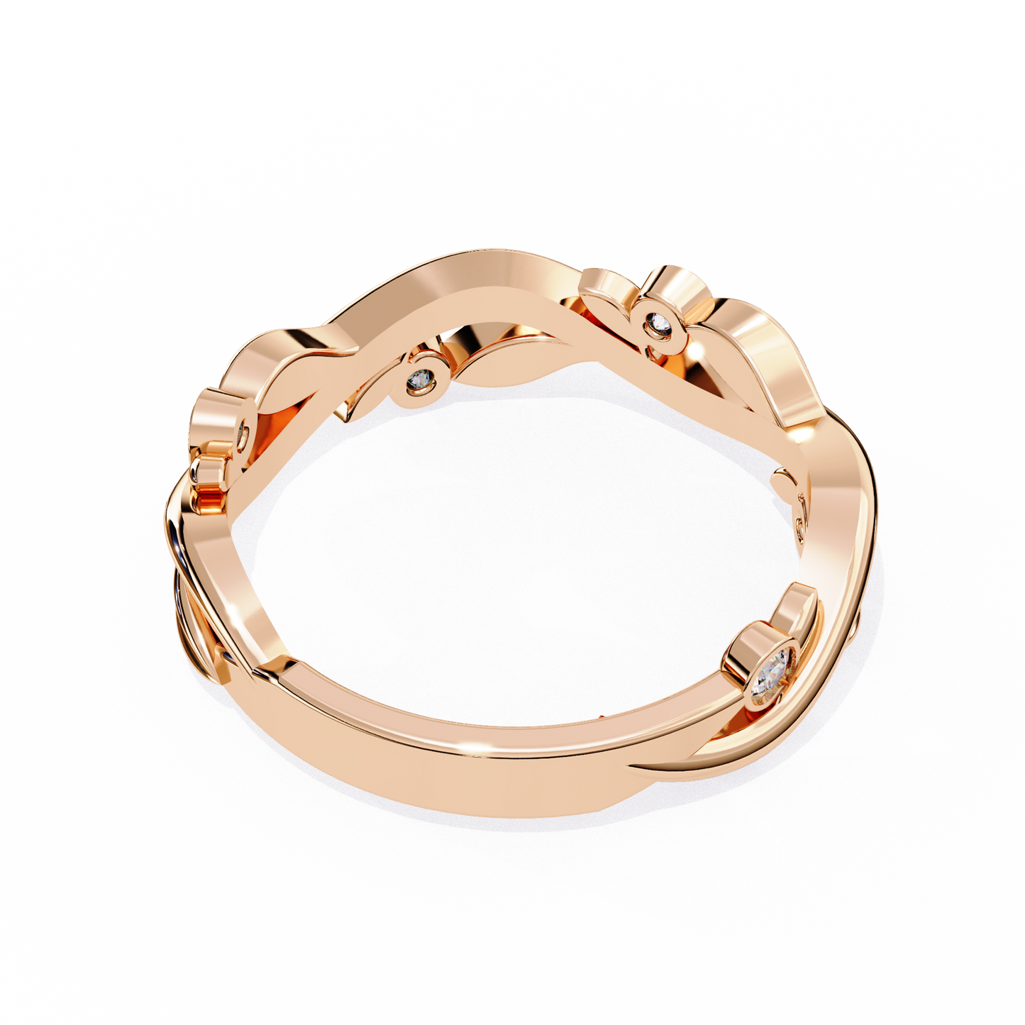 whispering willow lab grown diamond ring