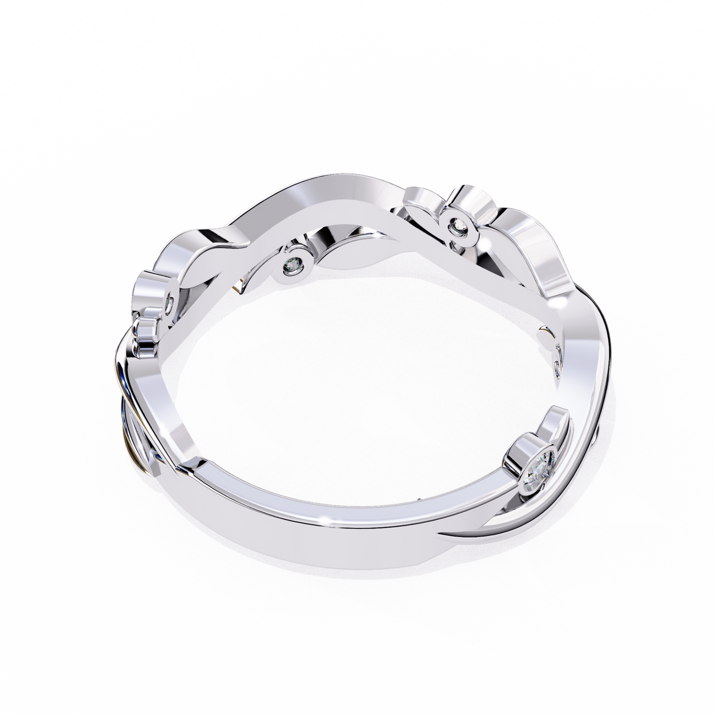 whispering willow lab grown diamond ring