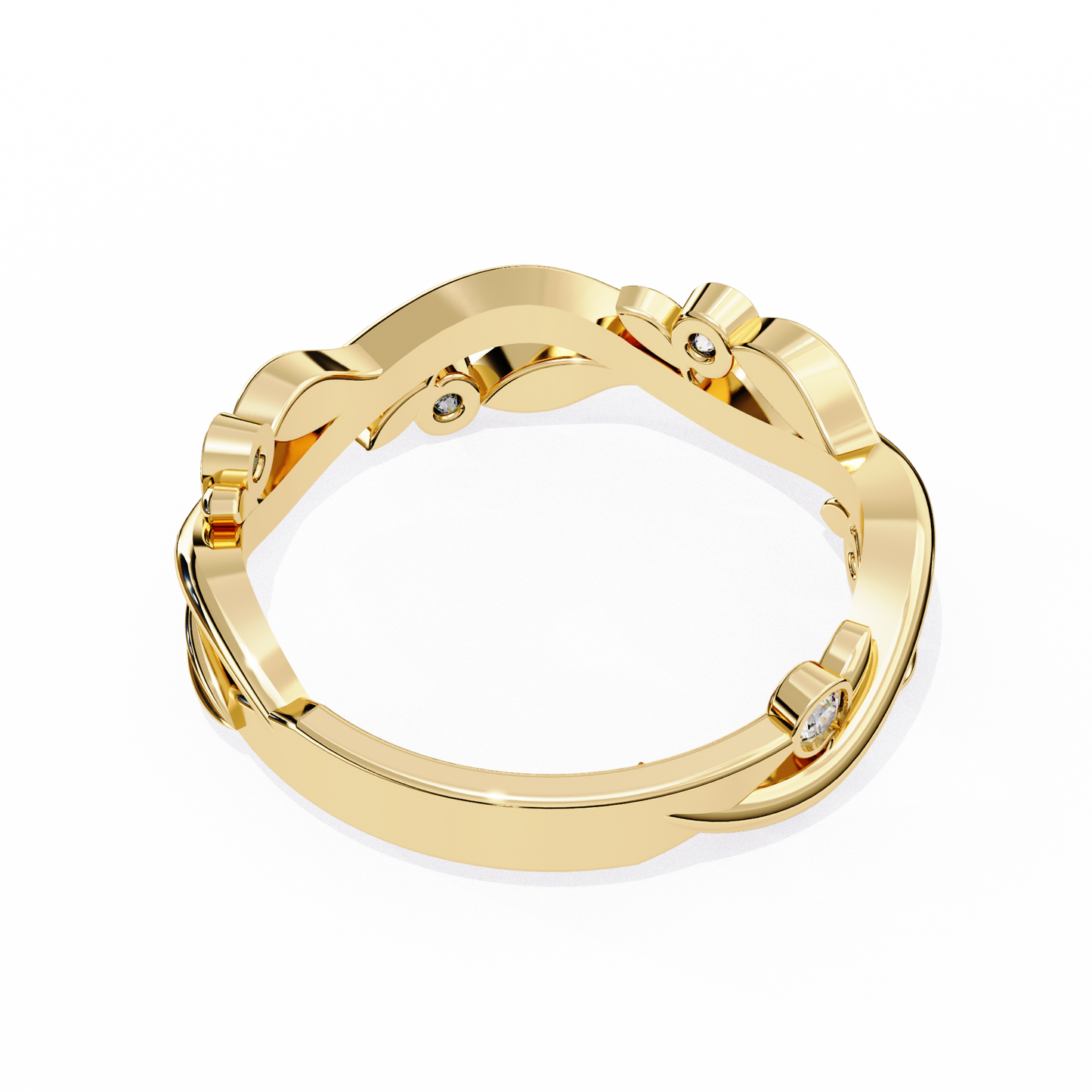 whispering willow lab grown diamond ring