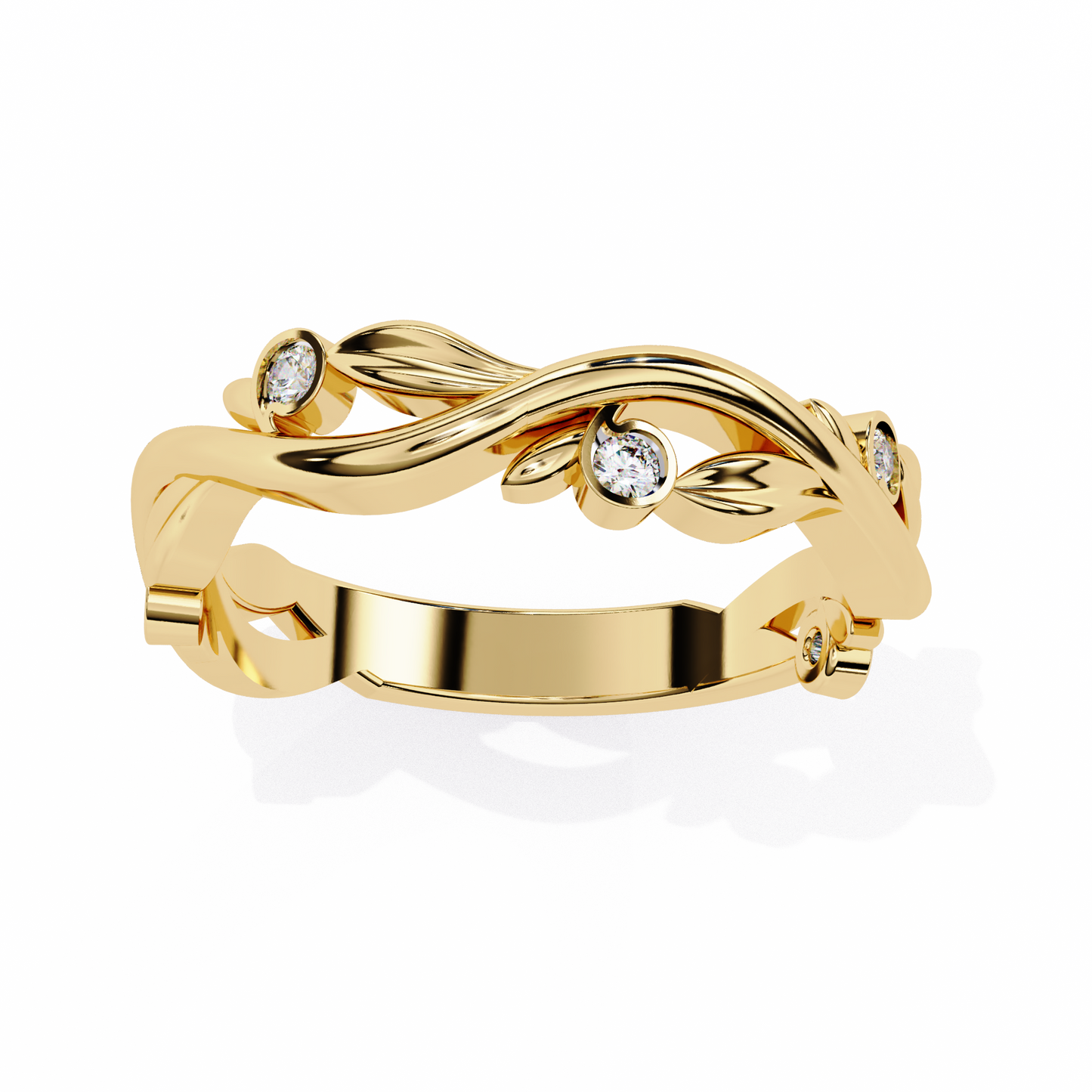 whispering willow lab grown diamond ring