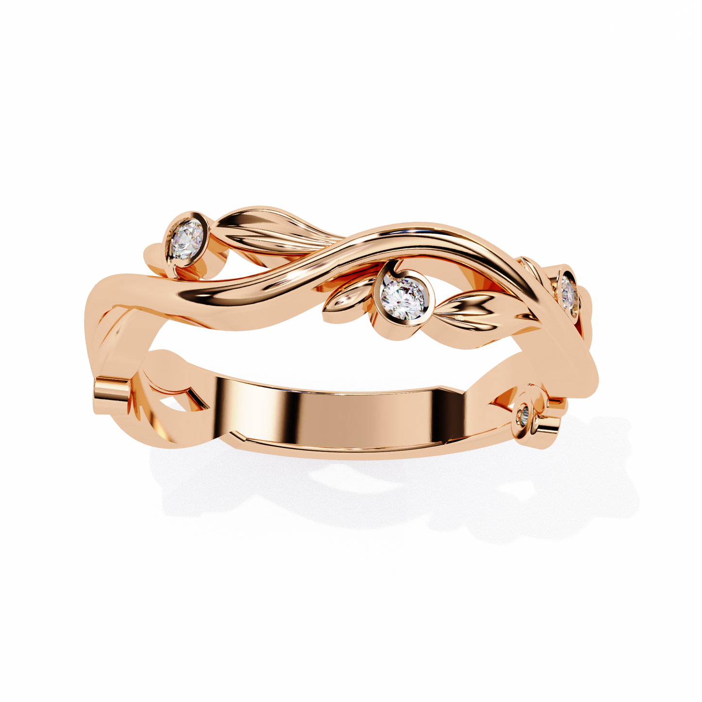 whispering willow lab grown diamond ring