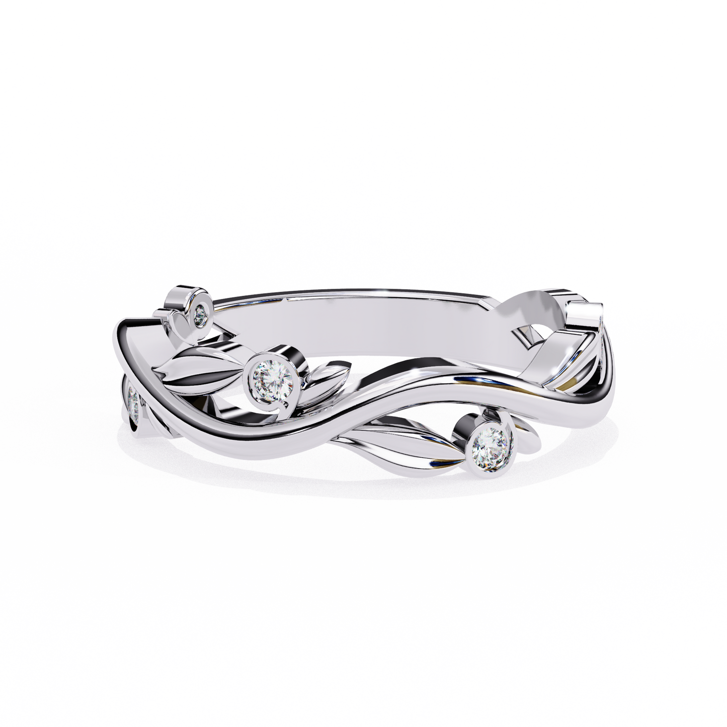 whispering willow lab grown diamond ring