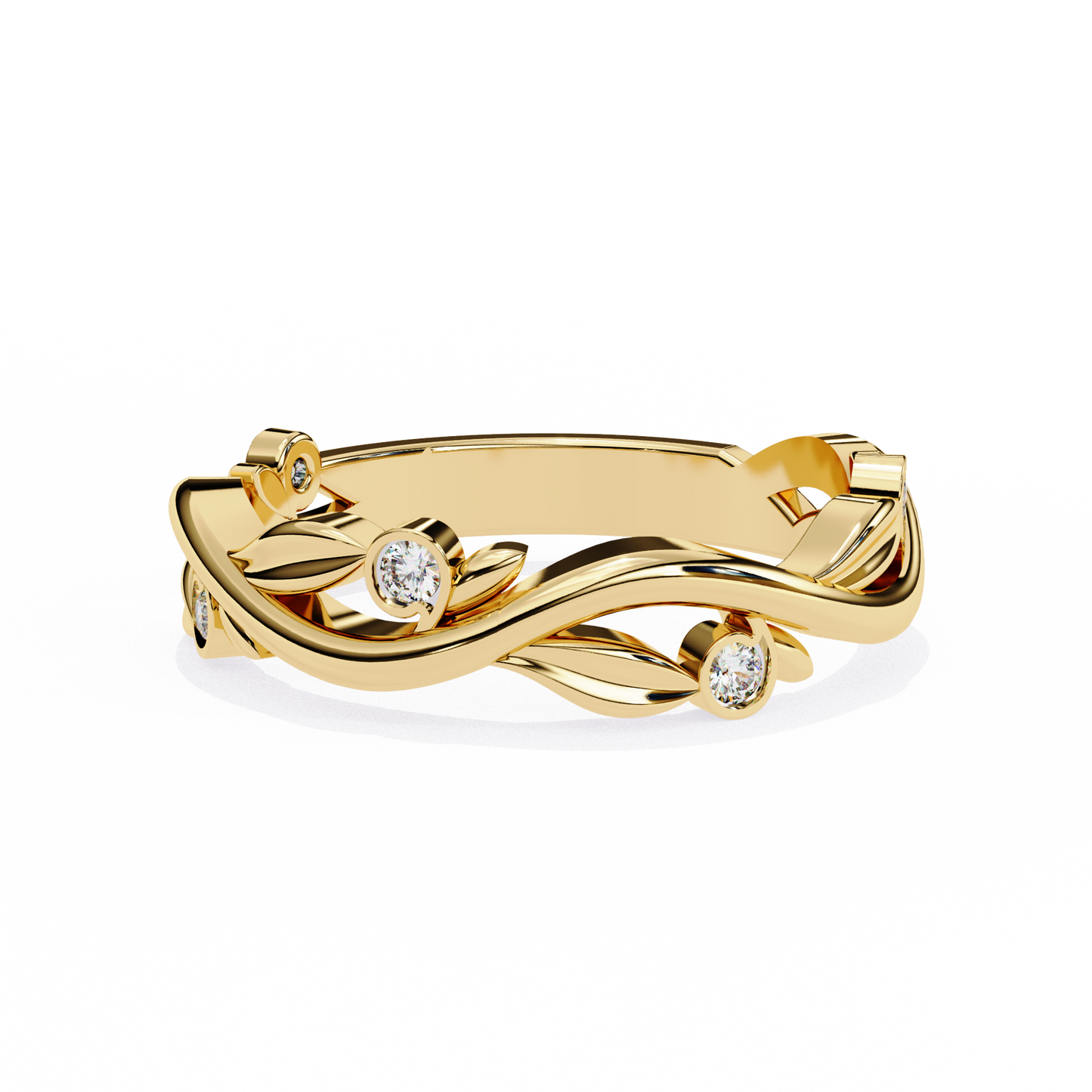 whispering willow lab grown diamond ring