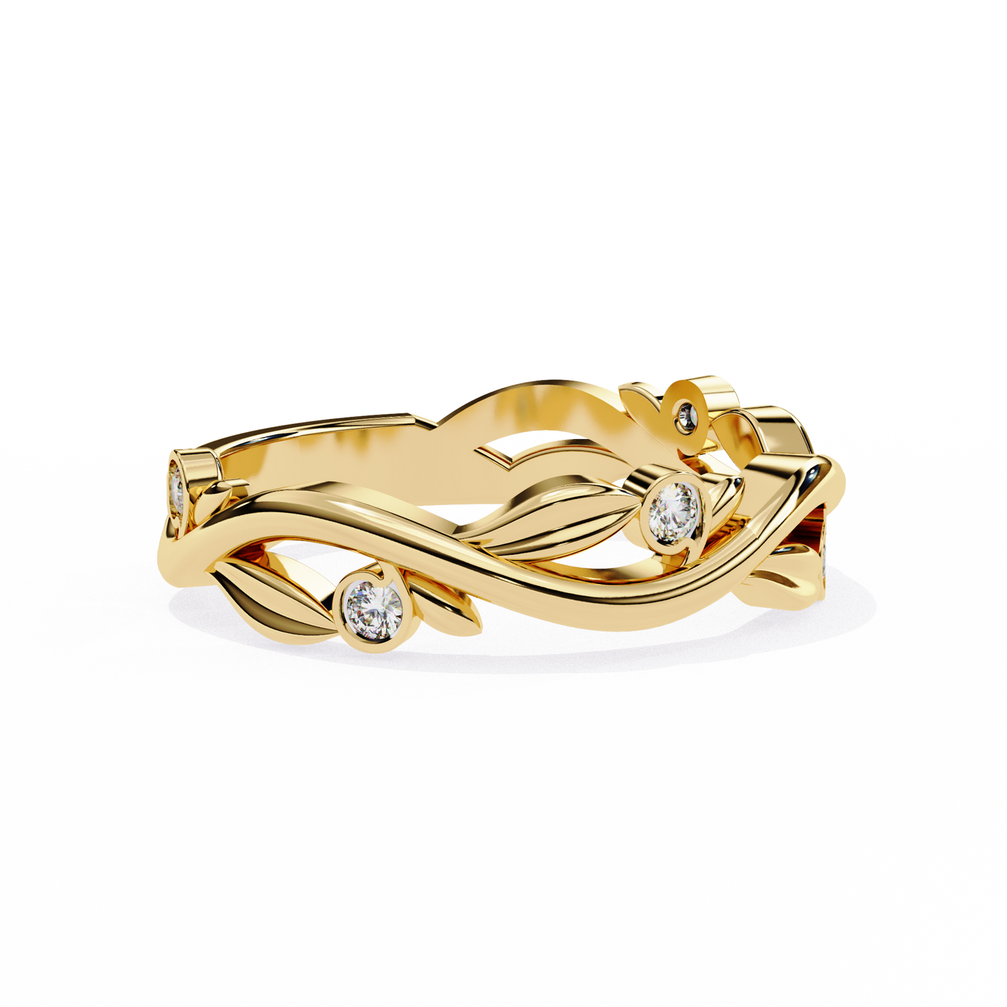 whispering willow lab grown diamond ring