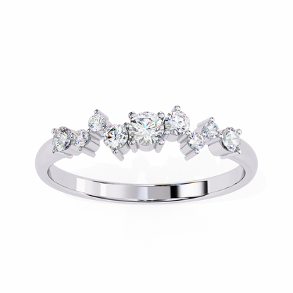 Starlit Cluster Lab Grown Diamond Ring