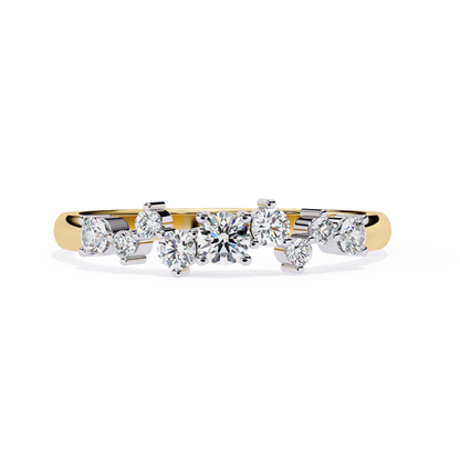 Starlit Cluster Lab Grown Diamond Ring