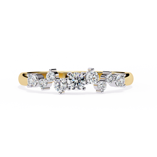 Starlit Cluster Lab Grown Diamond Ring