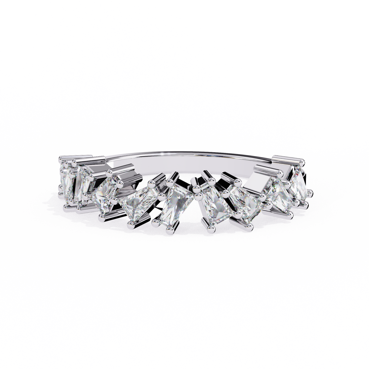 prism crest lab grown diamond ring