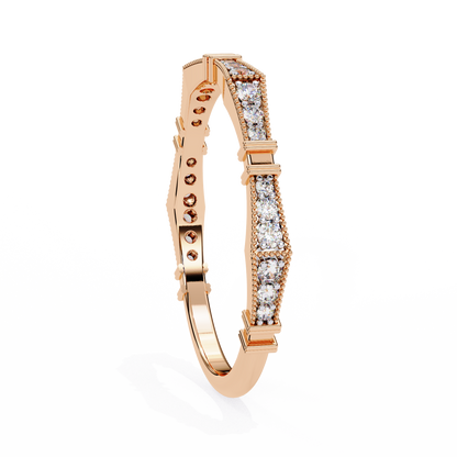 Sculpted Gleam Lab Grown Diamond Ring