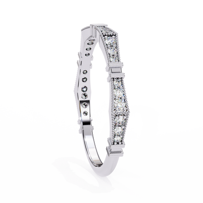 Sculpted Gleam Lab Grown Diamond Ring