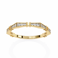 Sculpted Gleam Lab Grown Diamond Ring - Ophiratbf