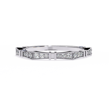 Sculpted Gleam Lab Grown Diamond Ring