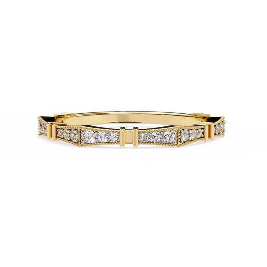 Sculpted Gleam Lab Grown Diamond Ring
