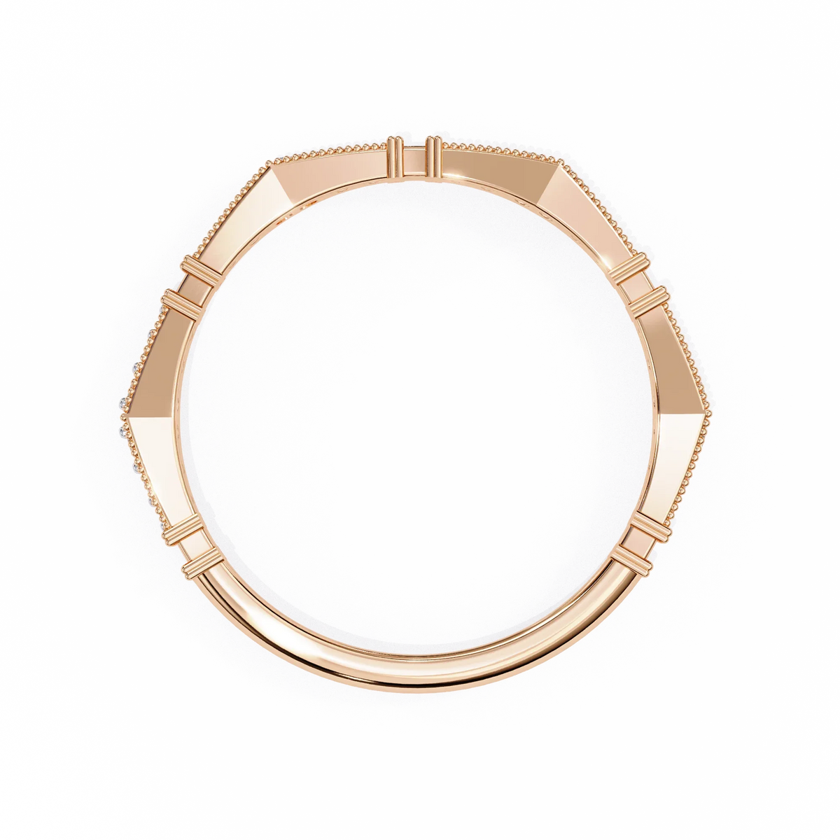 Sculpted Gleam Lab Grown Diamond Ring - Ophiratbf