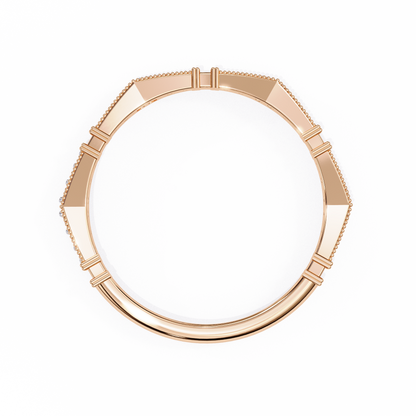 Sculpted Gleam Lab Grown Diamond Ring
