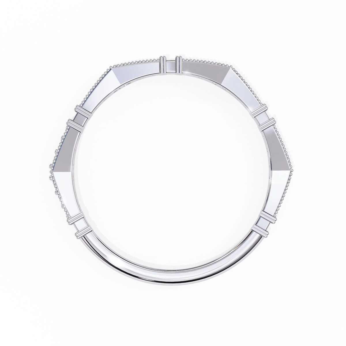 Sculpted Gleam Lab Grown Diamond Ring - Ophiratbf
