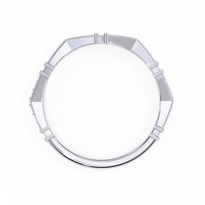 Sculpted Gleam Lab Grown Diamond Ring