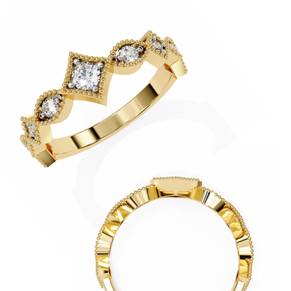 Starlit Cluster Lab Grown Diamond Ring