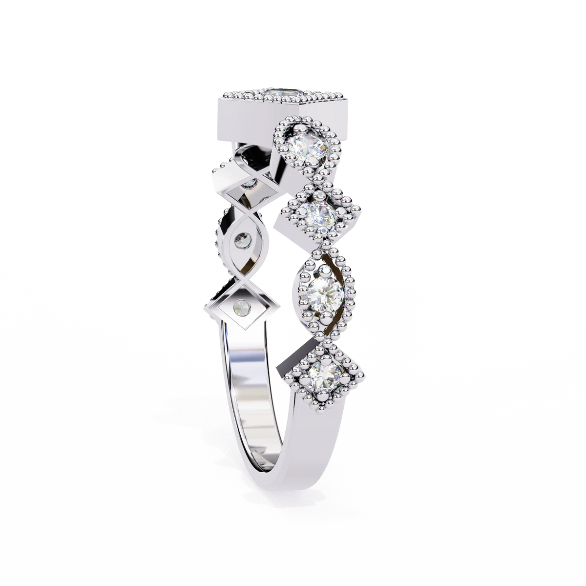 Starlit Cluster Lab Grown Diamond Ring - Ophiratbf