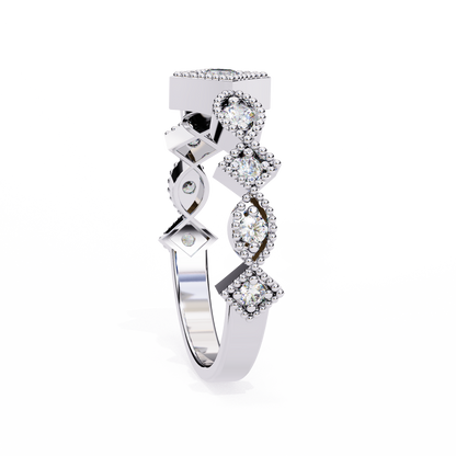Starlit Cluster Lab Grown Diamond Ring
