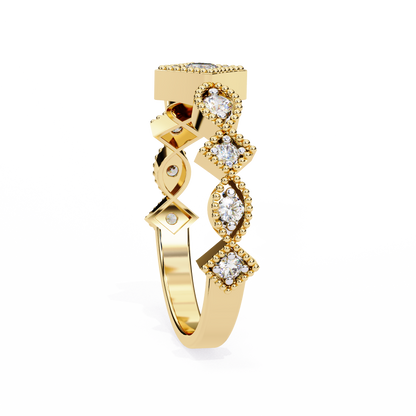 Starlit Cluster Lab Grown Diamond Ring