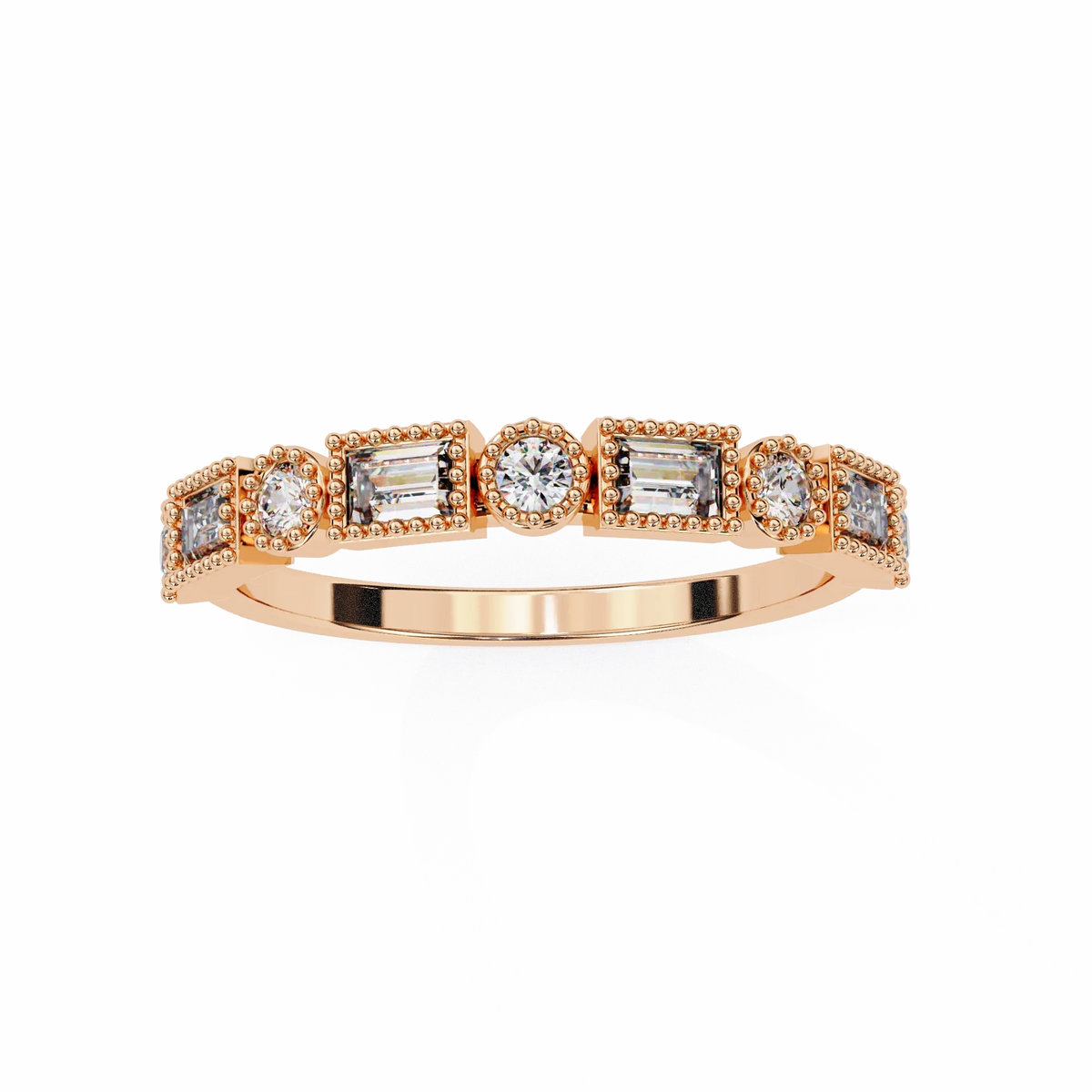 Vintage Deco Lab Grown Diamond Ring - Ophiratbf