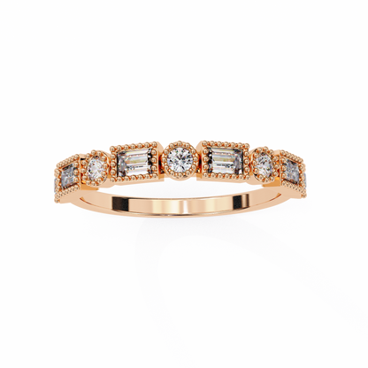 Vintage Deco Lab Grown Diamond Ring