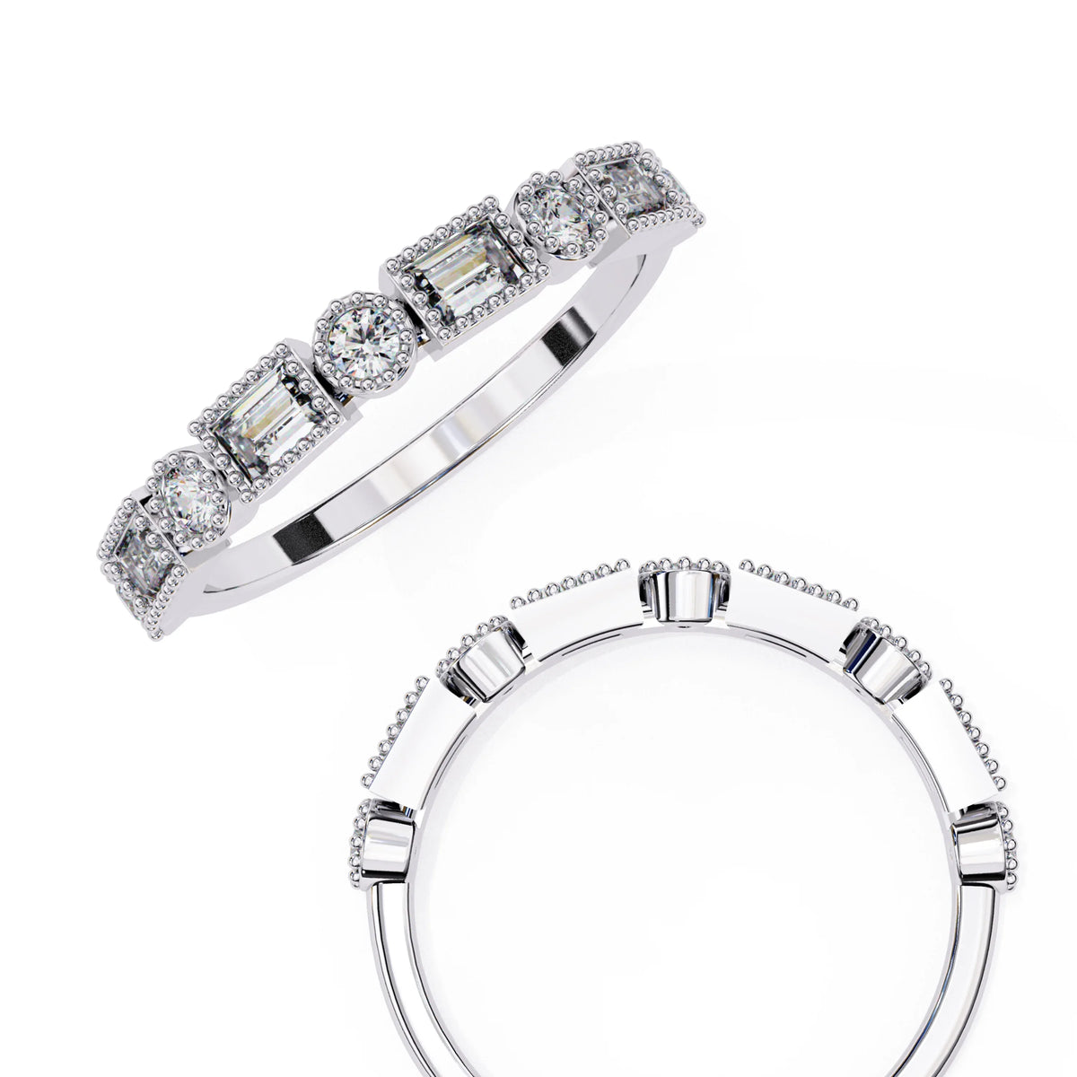Vintage Deco Lab Grown Diamond Ring - Ophiratbf