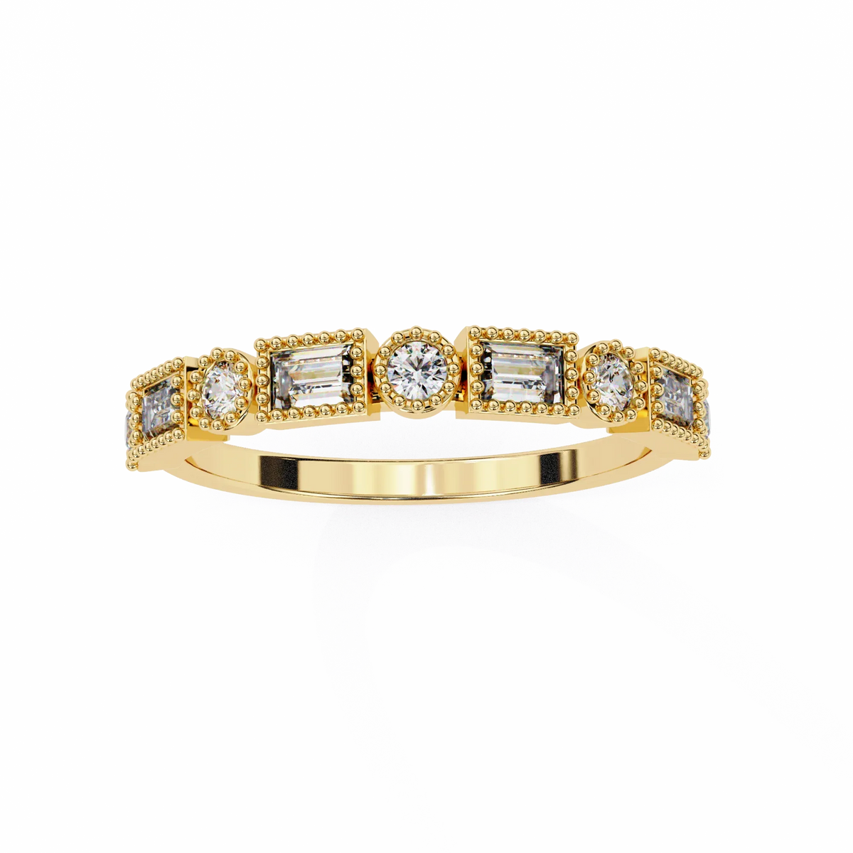 Vintage Deco Lab Grown Diamond Ring - Ophiratbf