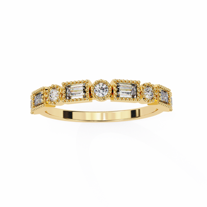 Vintage Deco Lab Grown Diamond Ring