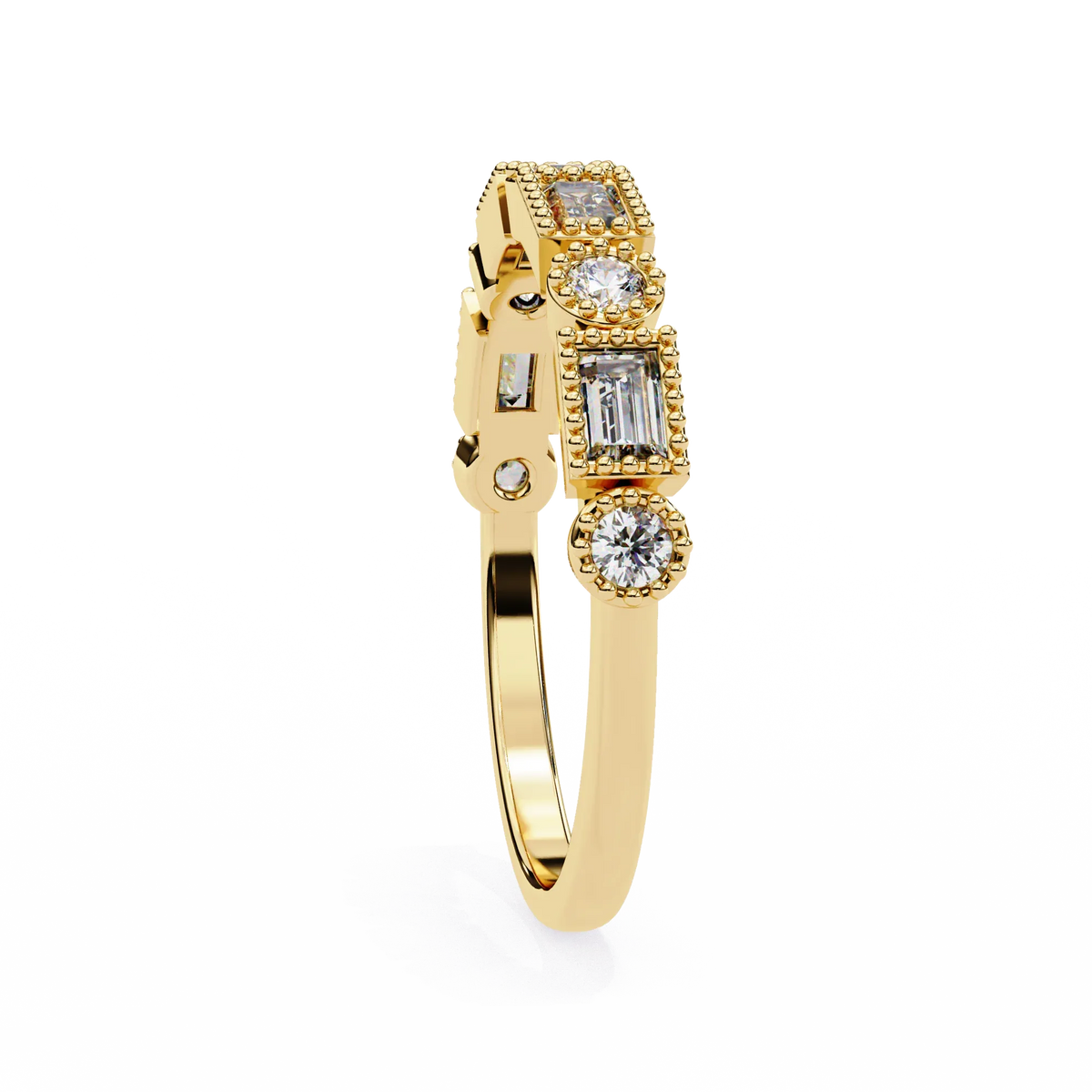 Vintage Deco Lab Grown Diamond Ring - Ophiratbf