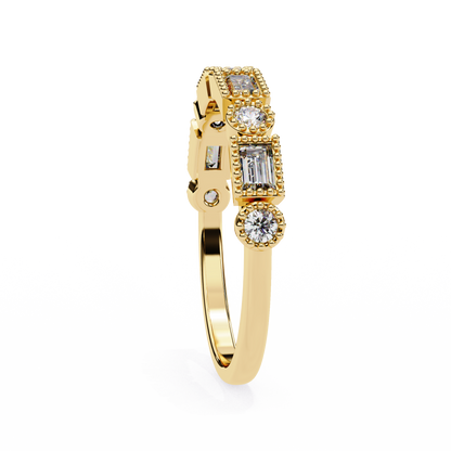 Vintage Deco Lab Grown Diamond Ring