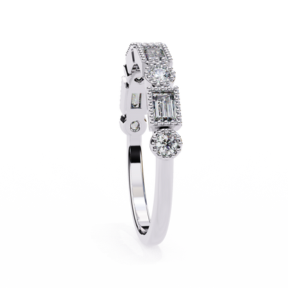 Vintage Deco Lab Grown Diamond Ring