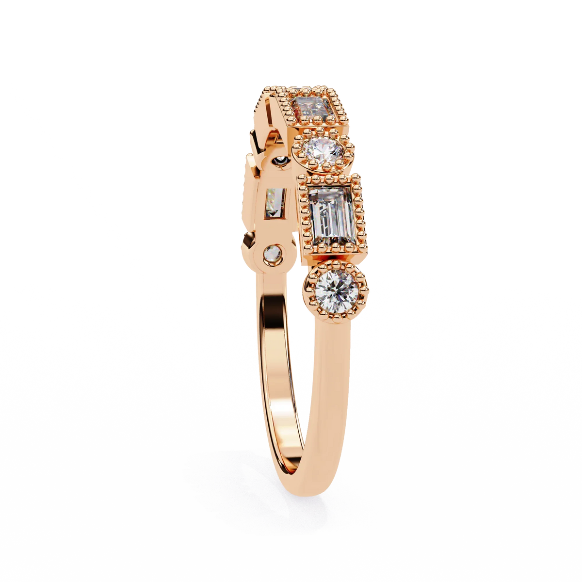 Vintage Deco Lab Grown Diamond Ring - Ophiratbf