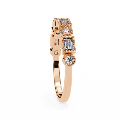 Vintage Deco Lab Grown Diamond Ring