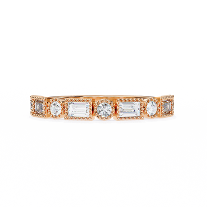 Vintage Deco Lab Grown Diamond Ring