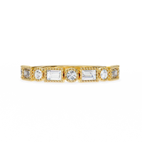 Vintage Deco Lab Grown Diamond Ring - Ophiratbf
