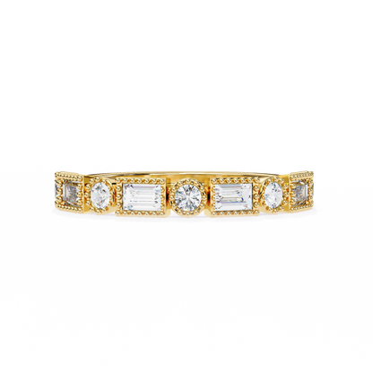 Vintage Deco Lab Grown Diamond Ring