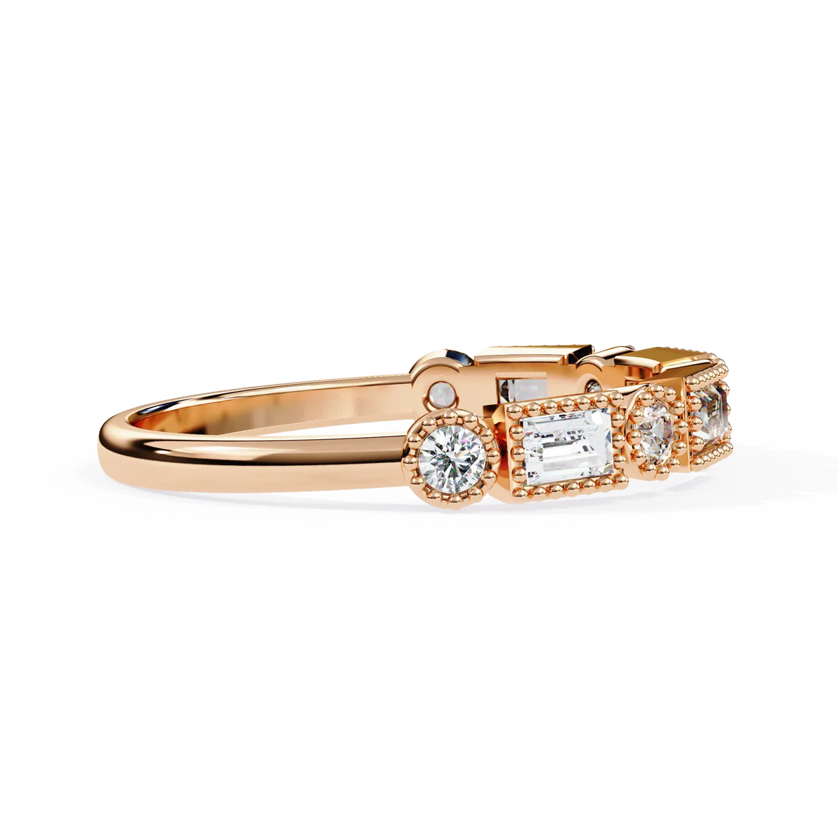 Vintage Deco Lab Grown Diamond Ring - Ophiratbf