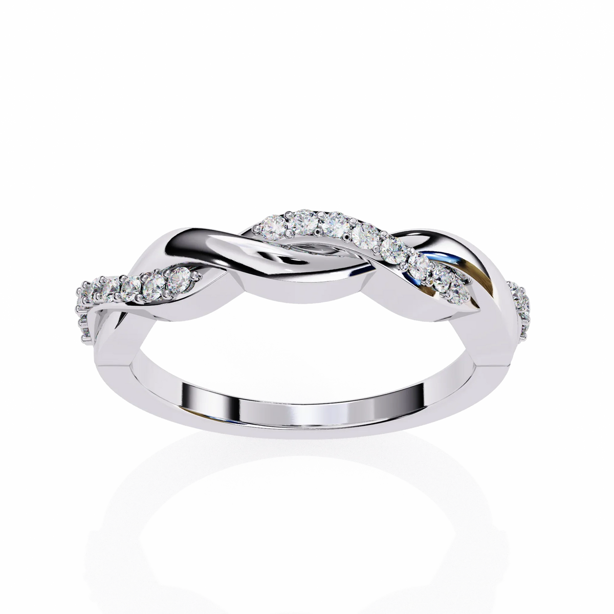 Eternal Weave Lab Grown Diamond Ring - Ophiratbf