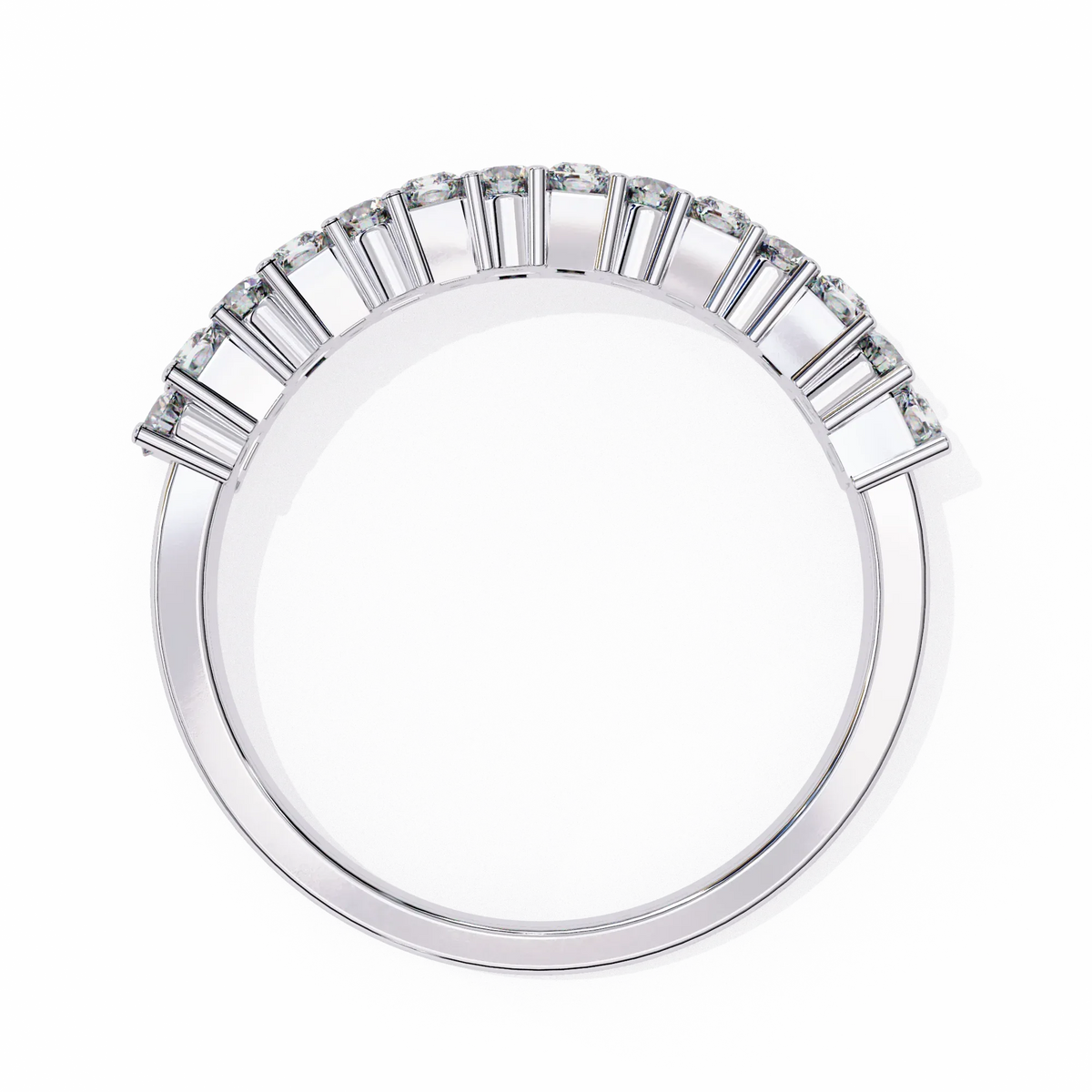 Radiant Double Row Lab Grown Diamond Ring - Ophiratbf