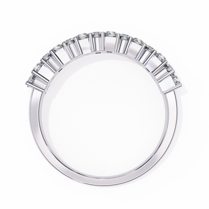 Radiant Double Row Lab Grown Diamond Ring