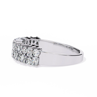 Radiant Double Row Lab Grown Diamond Ring - Ophiratbf